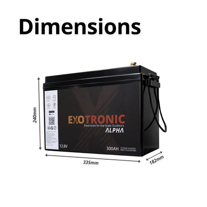 12V 300Ah LiFePO4 Lithium Battery with Bluetooth BMS