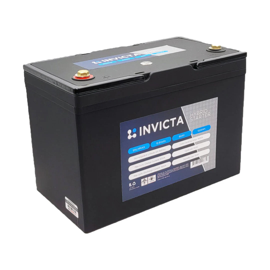 12V 80Ah Hybrid Lithium Battery with 1400CCA